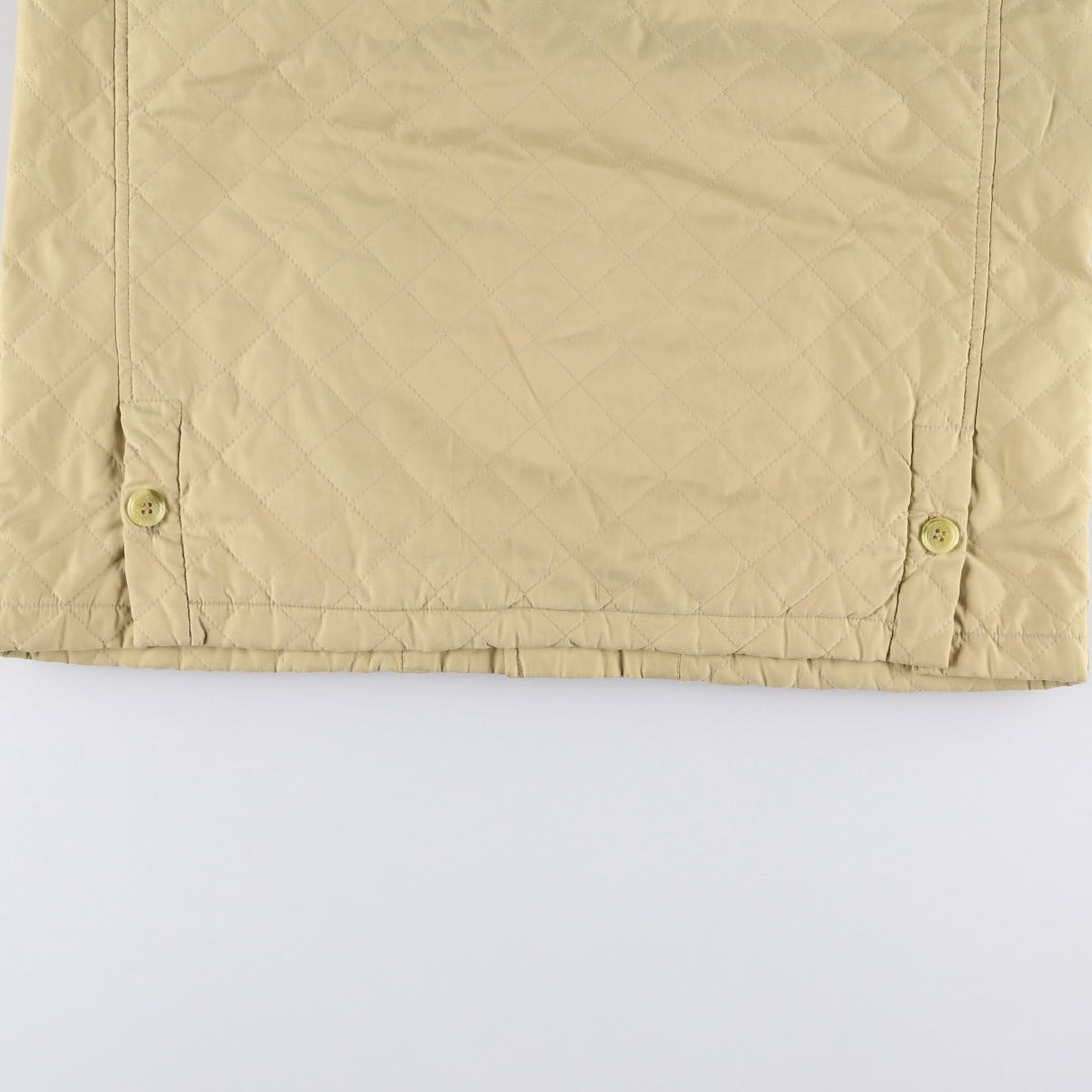 Burberry's padded quilted puffer jacket, size L, for men polyester Beige type Vintage Second Hand