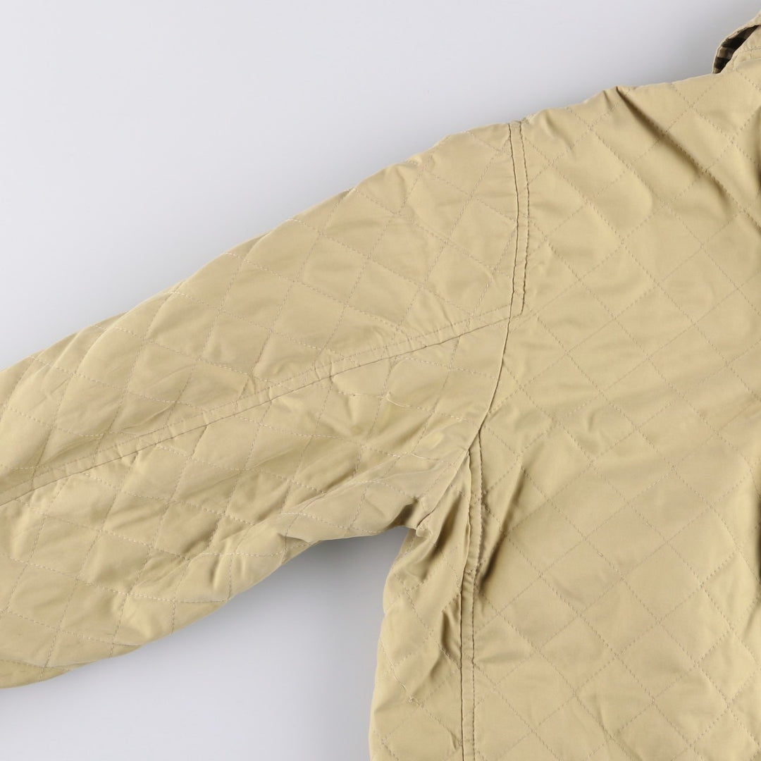 Burberry's padded quilted puffer jacket, size L, for men polyester Beige type Vintage Second Hand