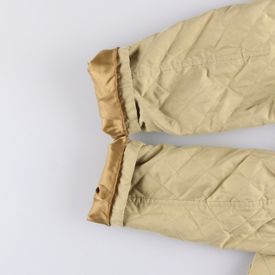 Burberry's padded quilted puffer jacket, size L, for men polyester Beige type Vintage Second Hand