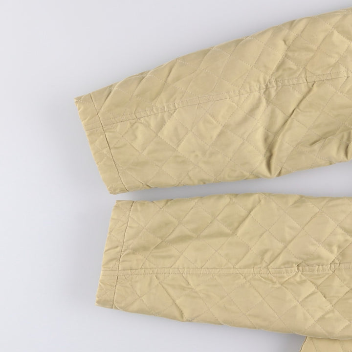 Burberry's padded quilted puffer jacket, size L, for men polyester Beige type Vintage Second Hand