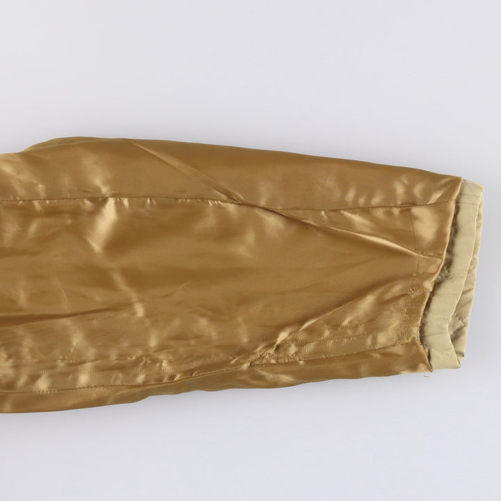 Burberry's padded quilted puffer jacket, size L, for men polyester Beige type Vintage Second Hand