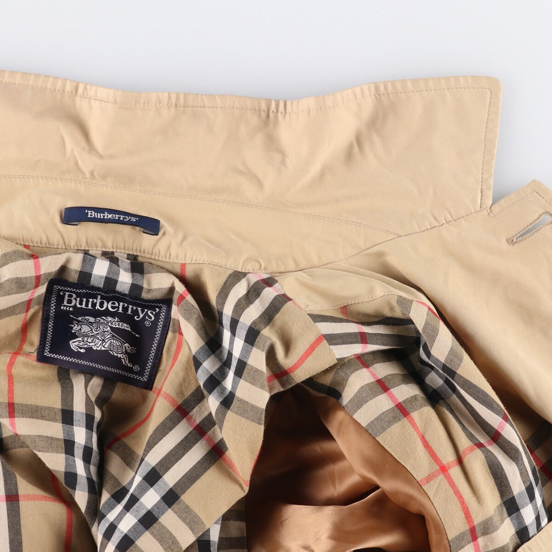 Burberry's padded quilted puffer jacket, size L, for men polyester Beige type Vintage Second Hand