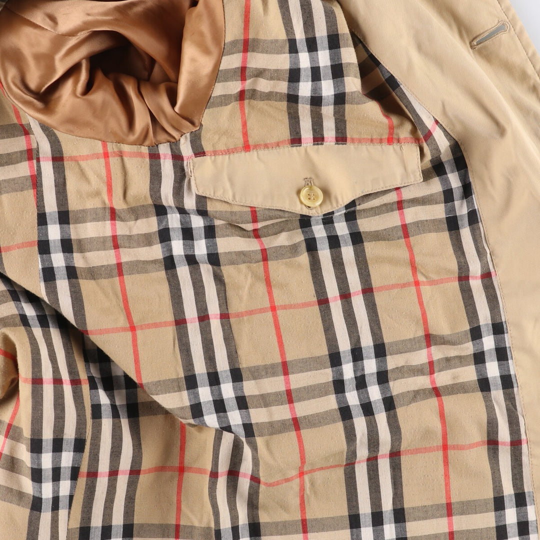 Burberry's padded quilted puffer jacket, size L, for men polyester Beige type Vintage Second Hand