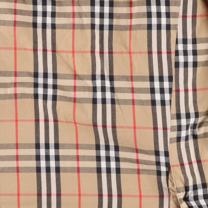 Burberry's padded quilted puffer jacket, size L, for men polyester Beige type Vintage Second Hand