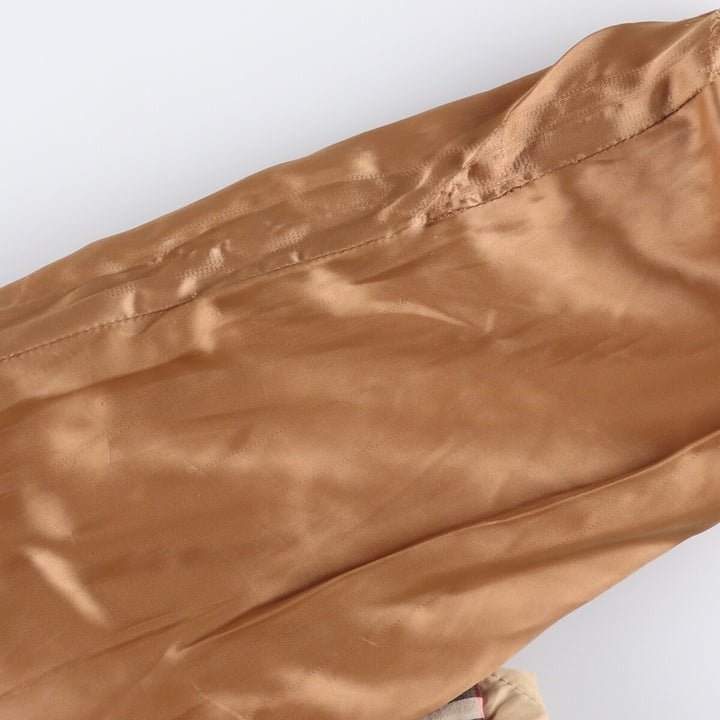 Burberry's padded quilted puffer jacket, size L, for men polyester Beige type Vintage Second Hand