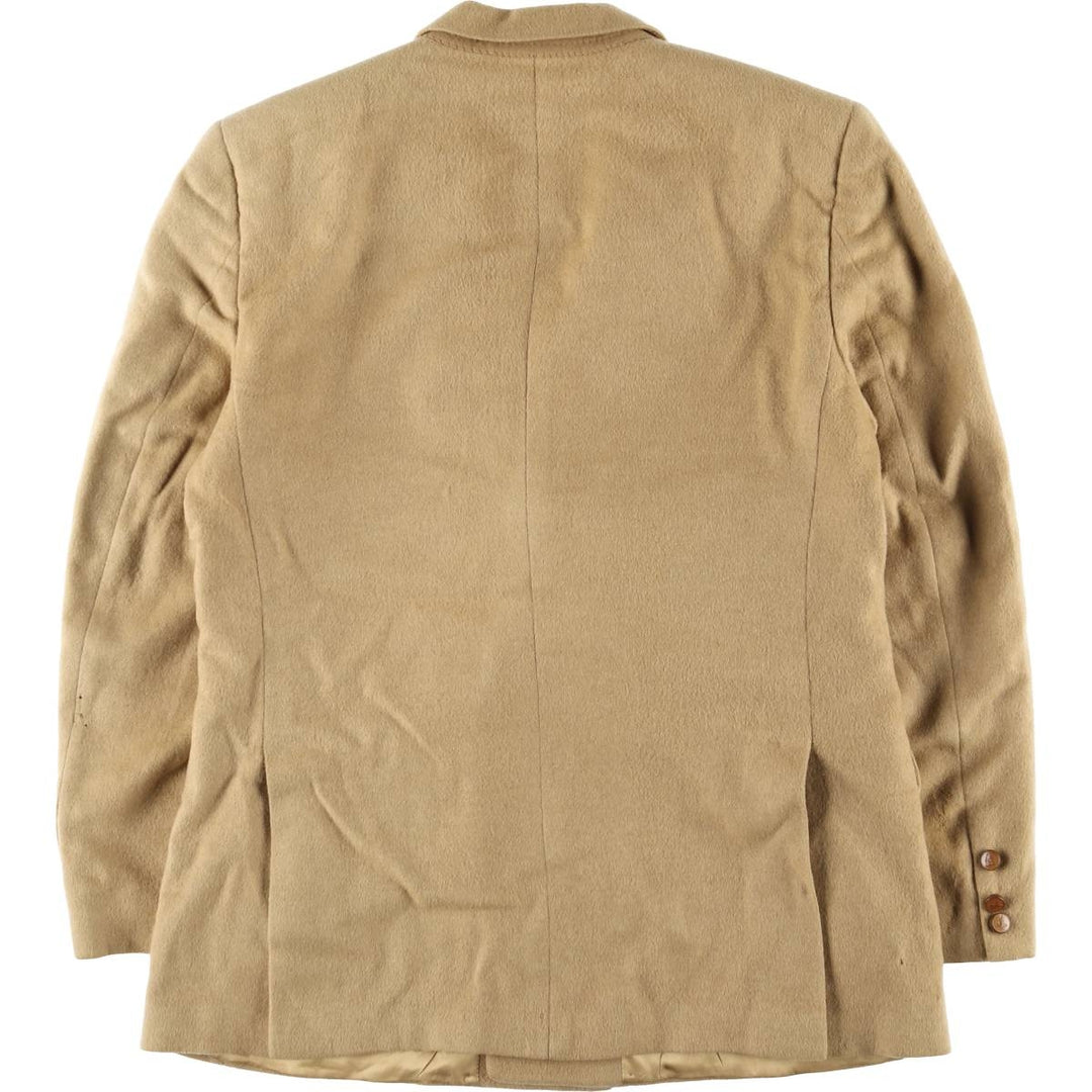Burberry's Jordan Marsh peak lapel wool tailored jacket, made in the USA, size L Camel hair Beige type Vintage Second Hand