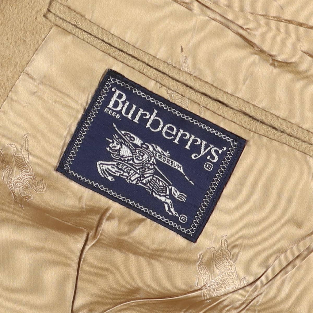 Burberry's Jordan Marsh peak lapel wool tailored jacket, made in the USA, size L Camel hair Beige type Vintage Second Hand