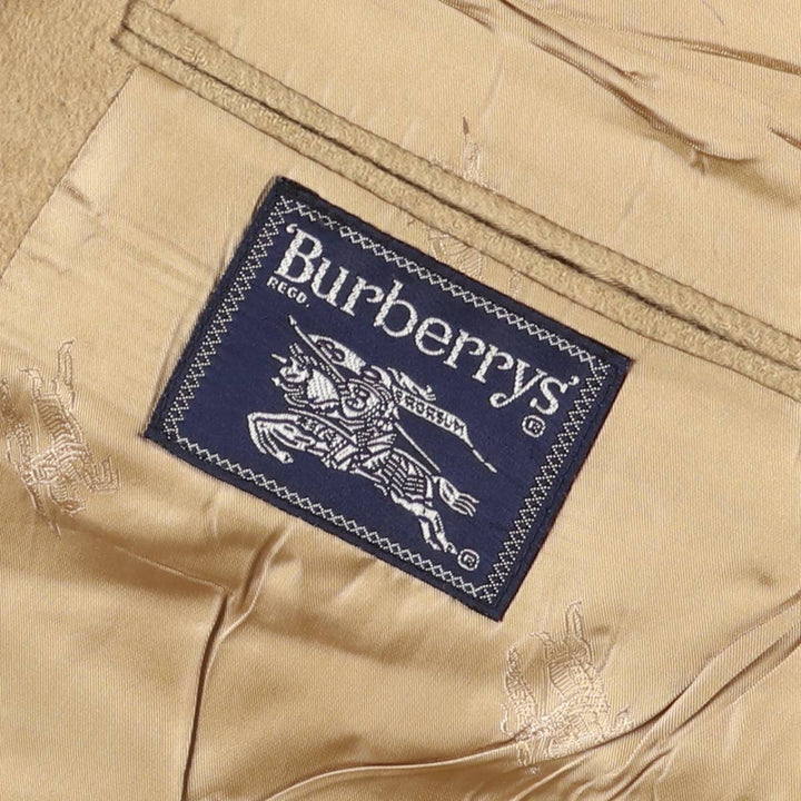 Burberry's Jordan Marsh peak lapel wool tailored jacket, made in the USA, size L Camel hair Beige type Vintage Second Hand