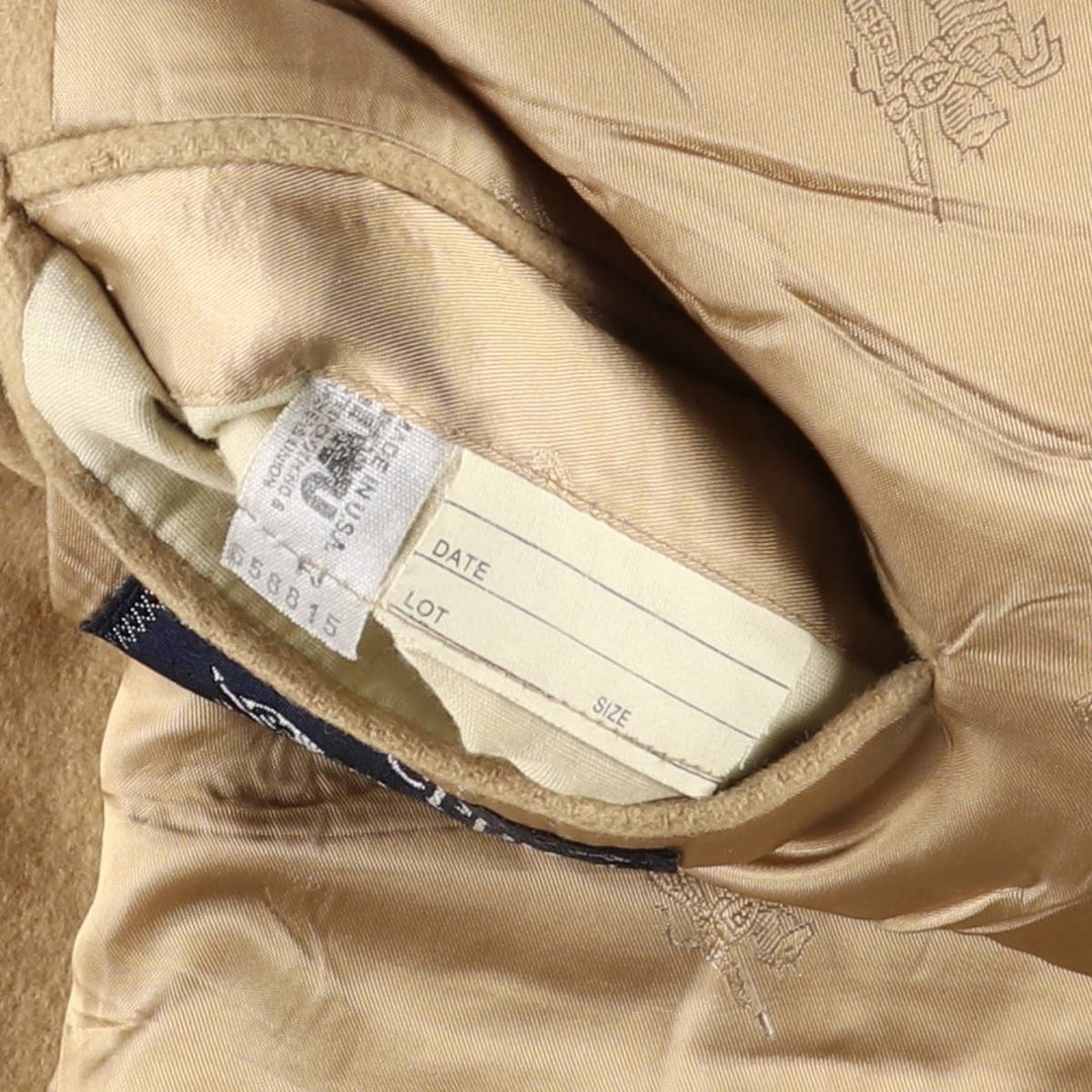 Burberry's Jordan Marsh peak lapel wool tailored jacket, made in the USA, size L Camel hair Beige type Vintage Second Hand