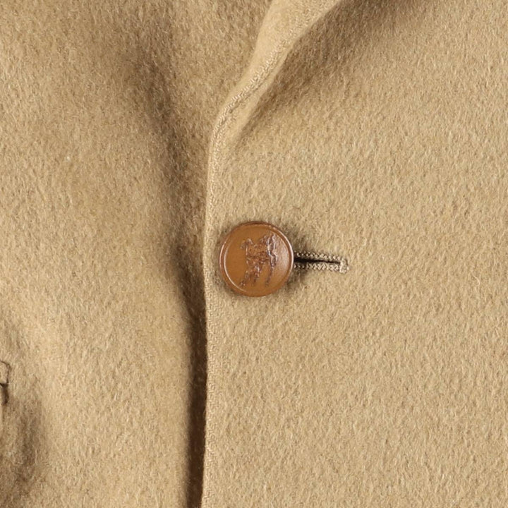 Burberry's Jordan Marsh peak lapel wool tailored jacket, made in the USA, size L Camel hair Beige type Vintage Second Hand