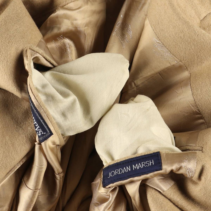 Burberry's Jordan Marsh peak lapel wool tailored jacket, made in the USA, size L Camel hair Beige type Vintage Second Hand