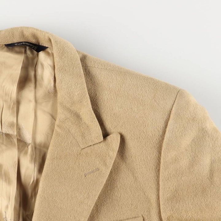 Burberry's Jordan Marsh peak lapel wool tailored jacket, made in the USA, size L Camel hair Beige type Vintage Second Hand