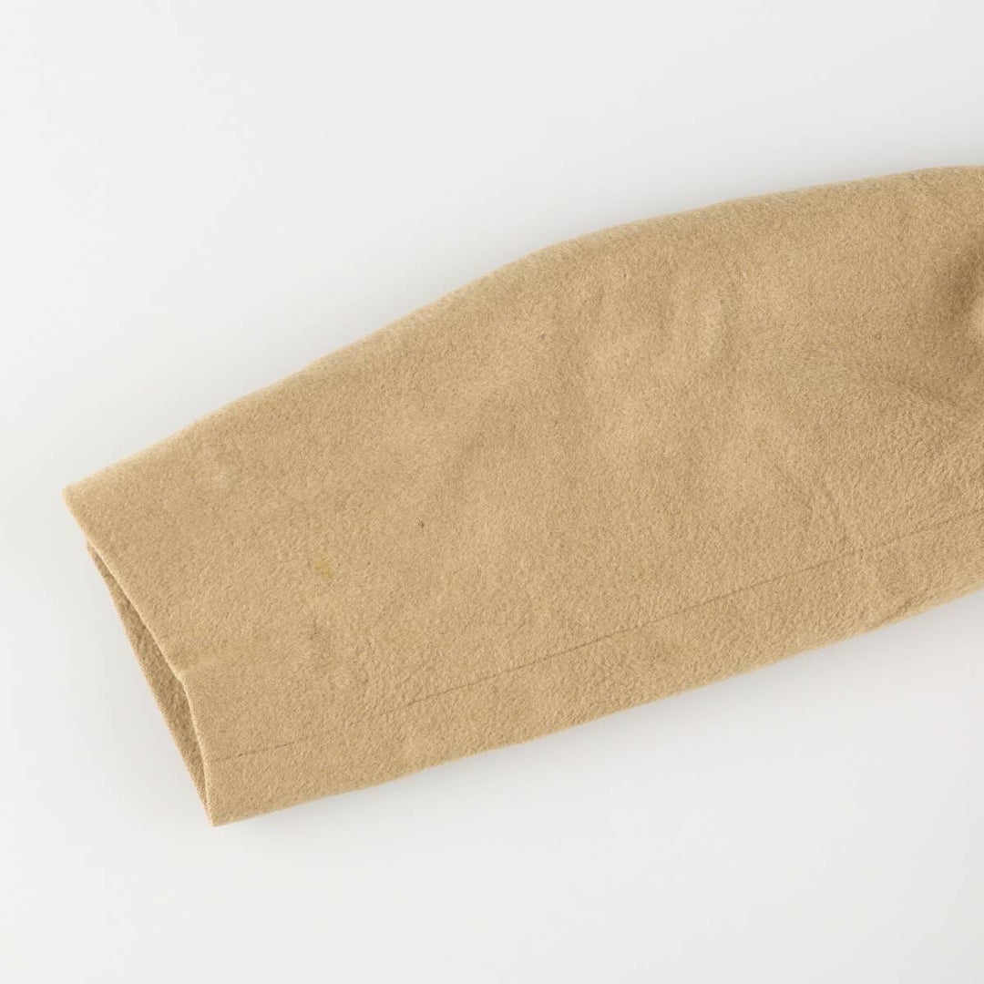 Burberry's Jordan Marsh peak lapel wool tailored jacket, made in the USA, size L Camel hair Beige type Vintage Second Hand