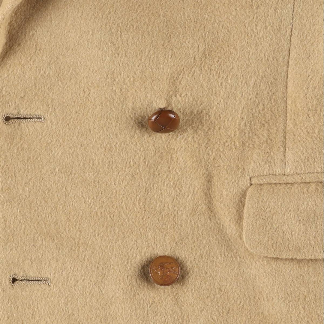 Burberry's Jordan Marsh peak lapel wool tailored jacket, made in the USA, size L Camel hair Beige type Vintage Second Hand