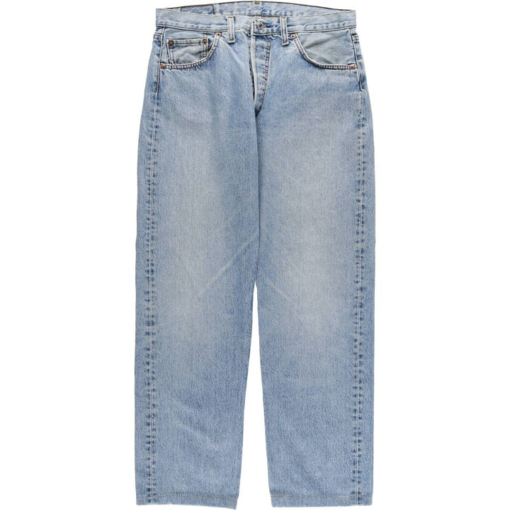 90'S Levi's 501-0114 Straight Denim Pants Made in USA Men's W32 Vintage cotton blue type Vintage Second Hand