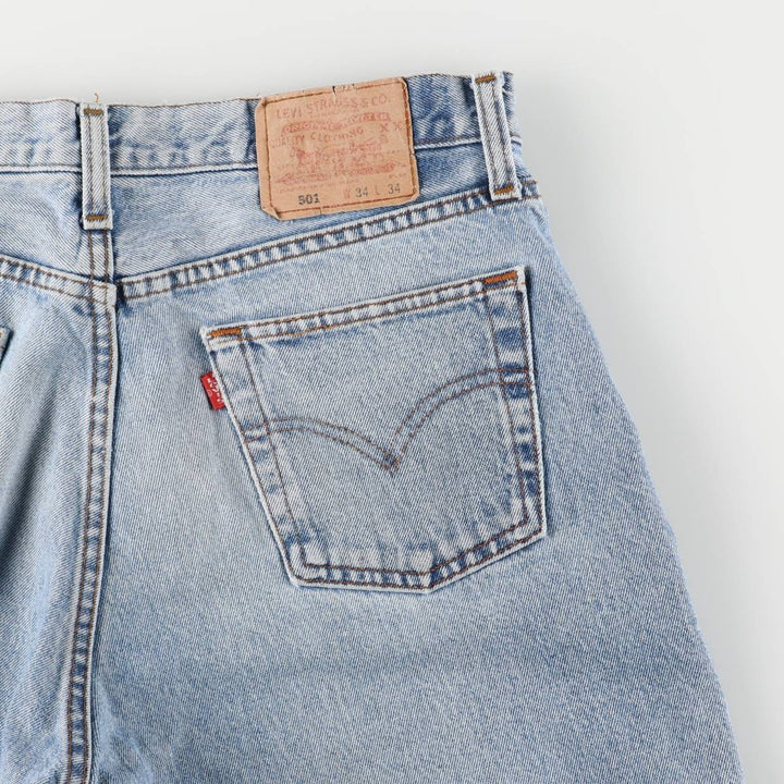 90'S Levi's 501-0114 Straight Denim Pants Made in USA Men's W32 Vintage cotton blue type Vintage Second Hand