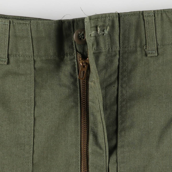 80'S US military genuine military baker pants made in USA size 34x31 equivalent to men's w32 vintage polyester Khaki type Vintage Second Hand