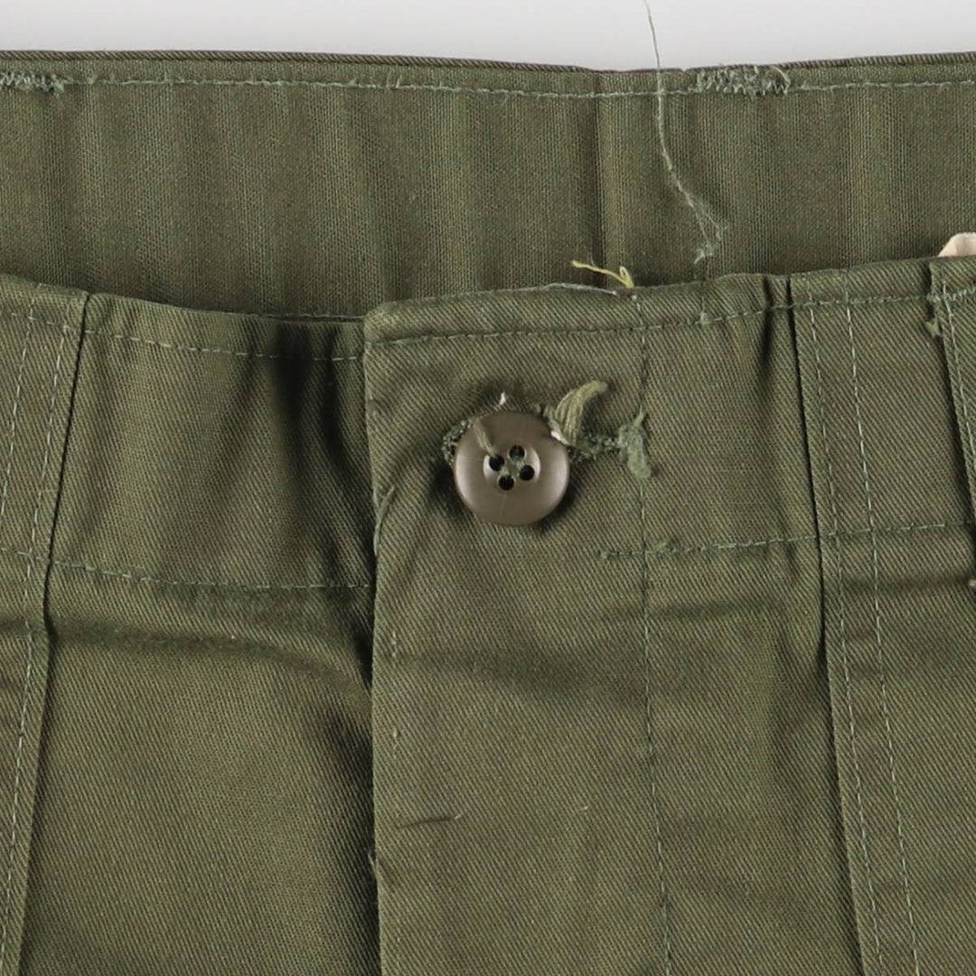 70'S US military genuine military baker pants made in USA size 34x31 equivalent to men's w35 vintage unclear Khaki type Vintage Second Hand