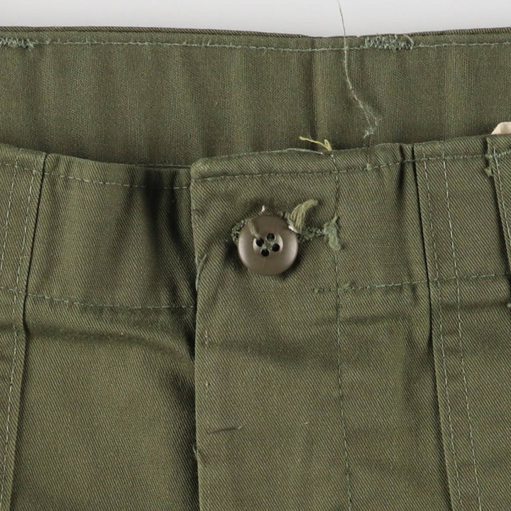 70'S US military genuine military baker pants made in USA size 34x31 equivalent to men's w35 vintage unclear Khaki type Vintage Second Hand
