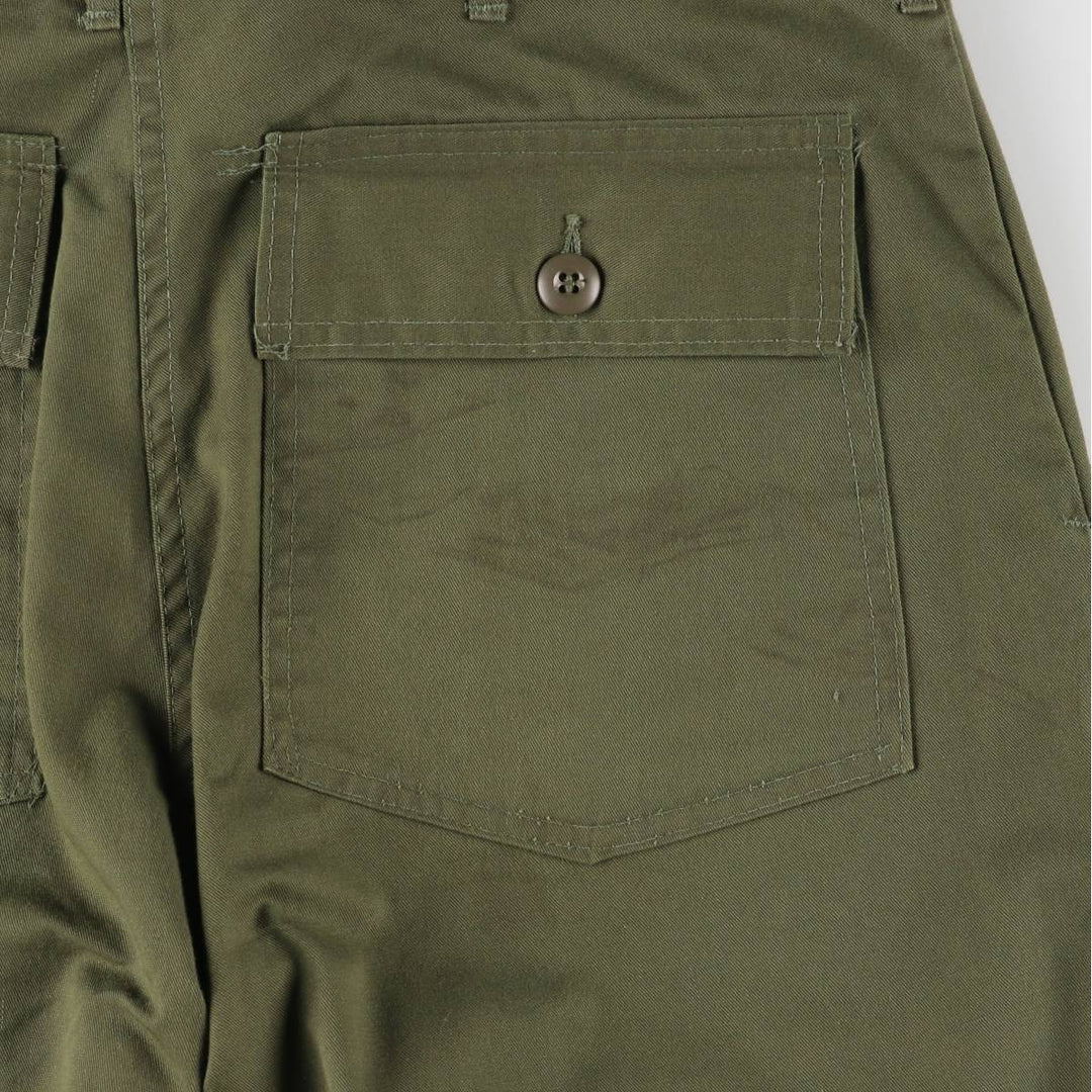 70'S US military genuine military baker pants made in USA size 34x31 equivalent to men's w35 vintage unclear Khaki type Vintage Second Hand