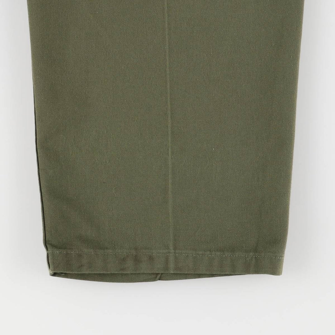 70'S US military genuine military baker pants made in USA size 34x31 equivalent to men's w35 vintage unclear Khaki type Vintage Second Hand