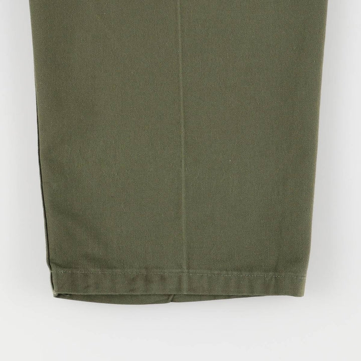 70'S US military genuine military baker pants made in USA size 34x31 equivalent to men's w35 vintage unclear Khaki type Vintage Second Hand