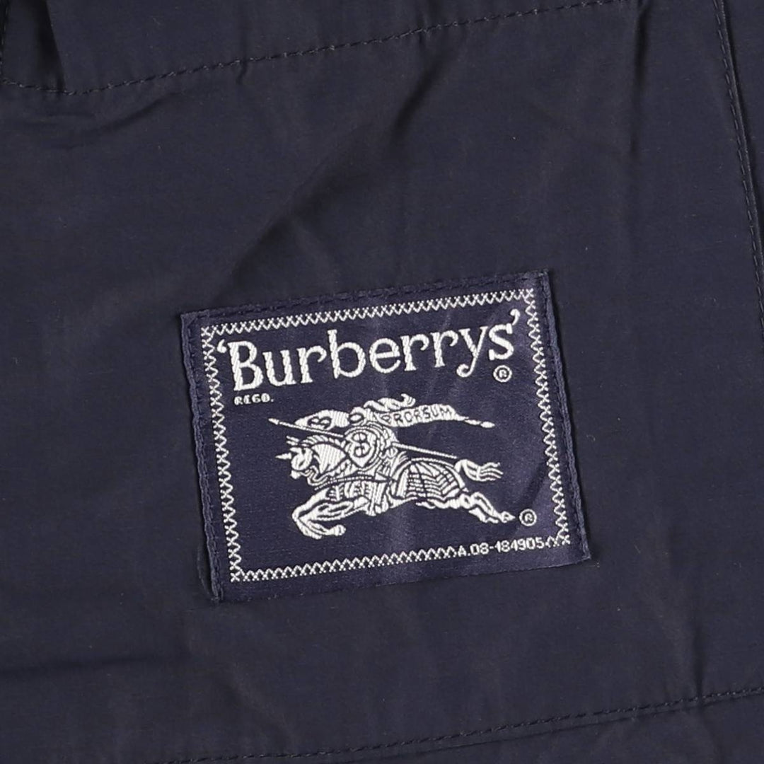 Burberry's Harrington Jacket Swing Top Men's L size cotton navy blue type Vintage Second Hand