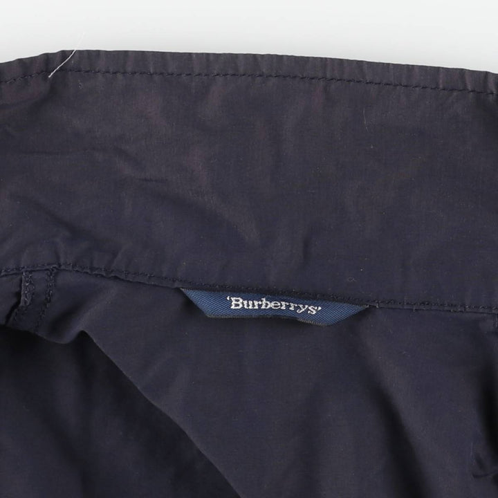 Burberry's Harrington Jacket Swing Top Men's L size cotton navy blue type Vintage Second Hand