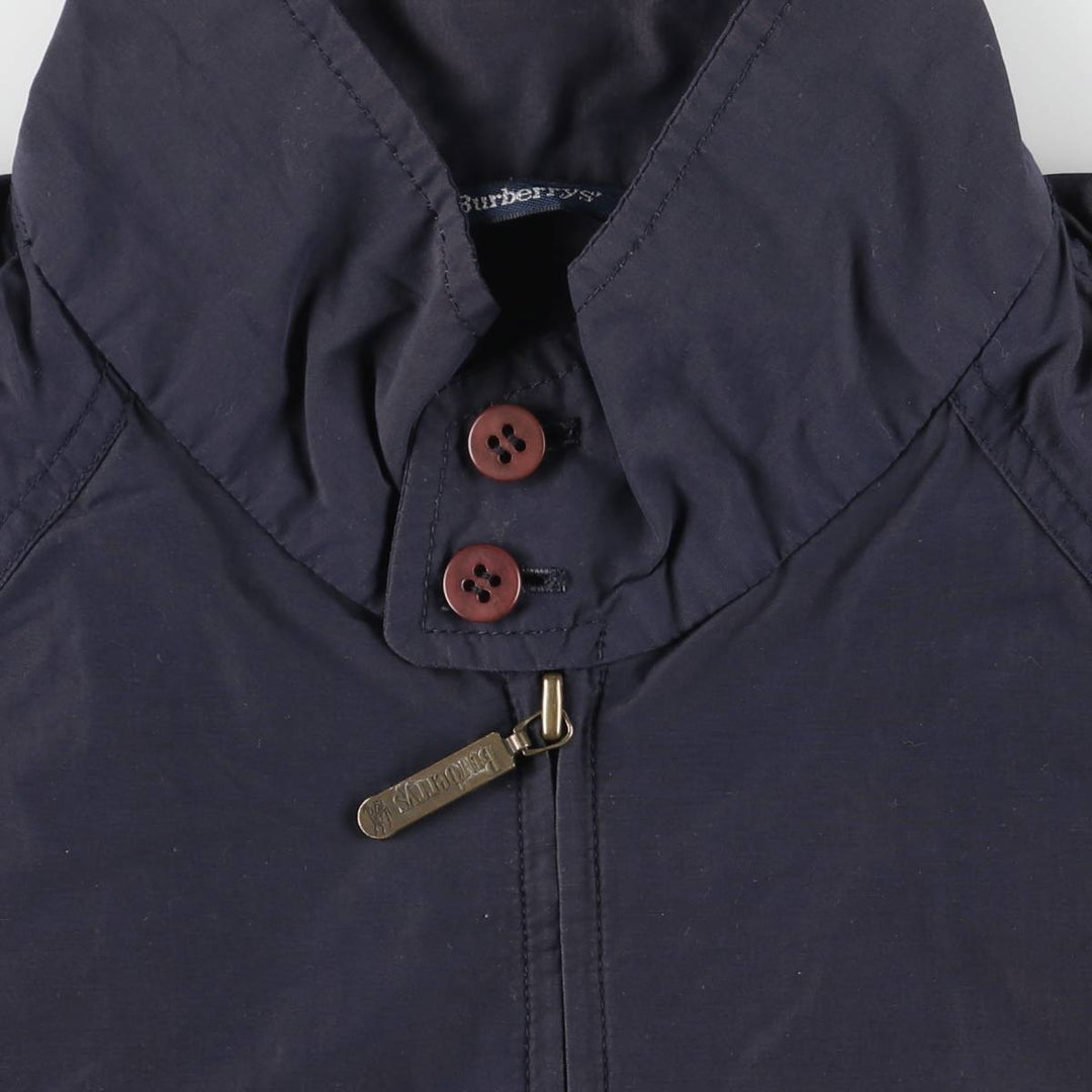 Burberry's Harrington Jacket Swing Top Men's L size cotton navy blue type Vintage Second Hand