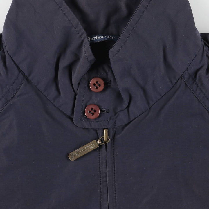 Burberry's Harrington Jacket Swing Top Men's L size cotton navy blue type Vintage Second Hand