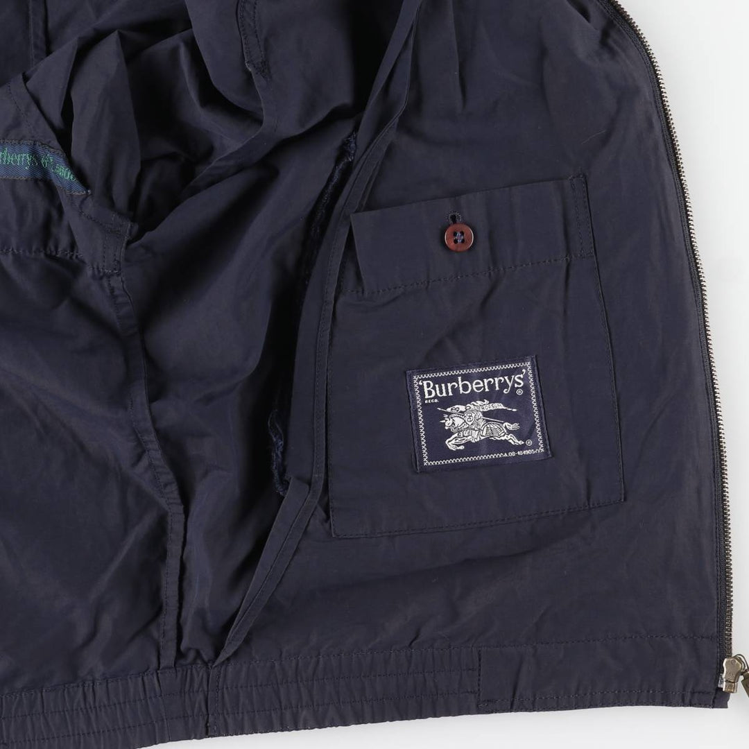 Burberry's Harrington Jacket Swing Top Men's L size cotton navy blue type Vintage Second Hand
