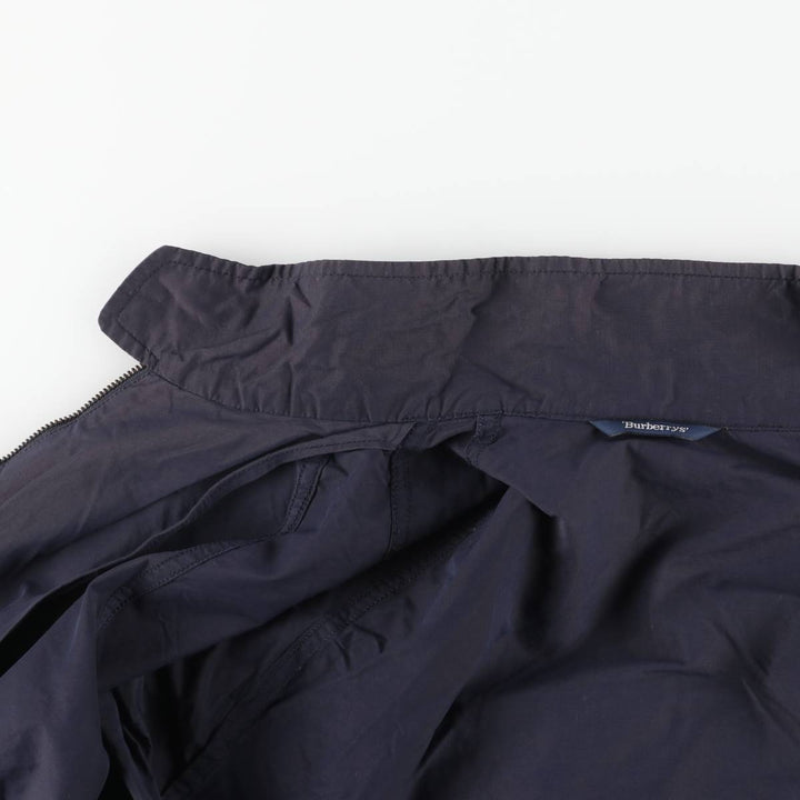 Burberry's Harrington Jacket Swing Top Men's L size cotton navy blue type Vintage Second Hand