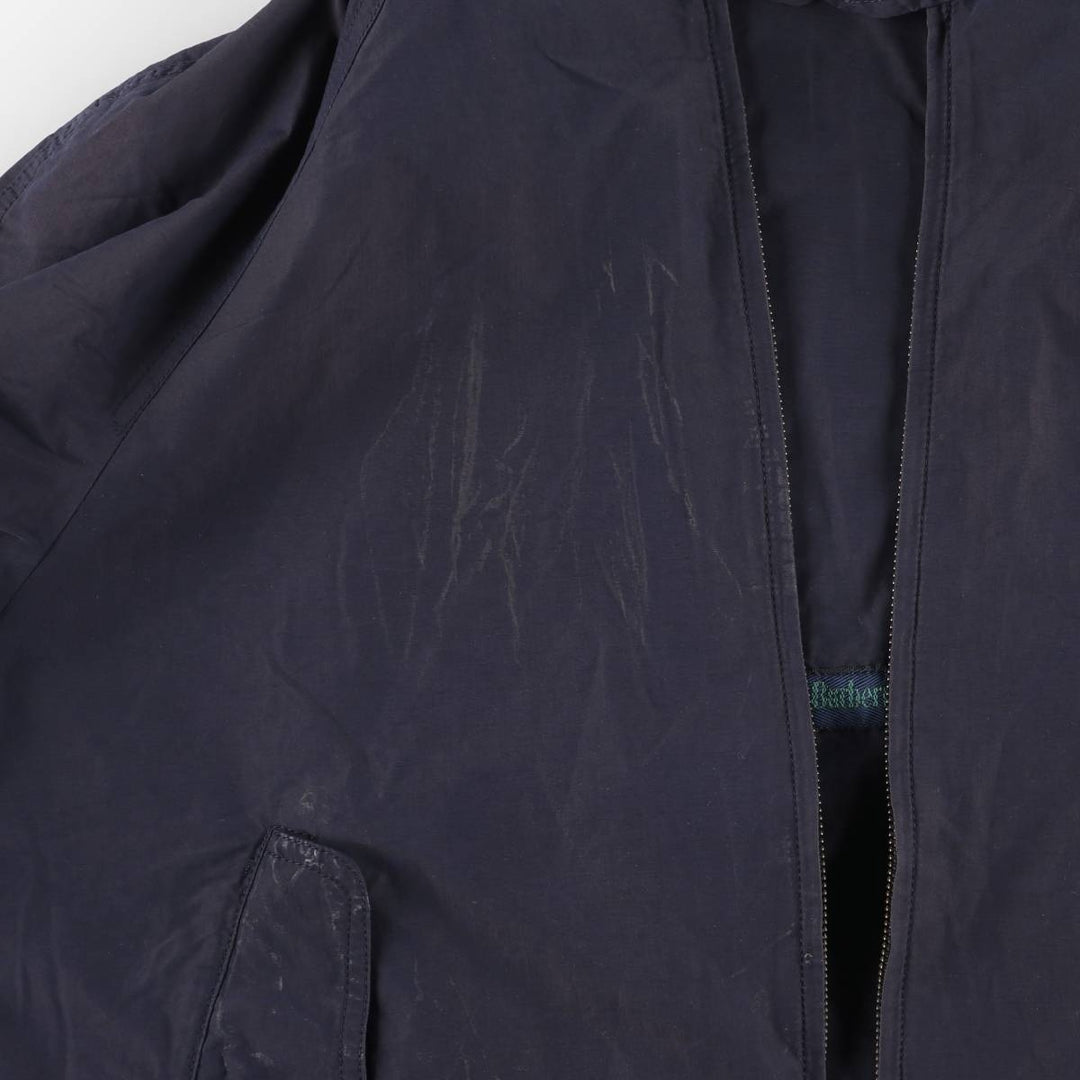 Burberry's Harrington Jacket Swing Top Men's L size cotton navy blue type Vintage Second Hand