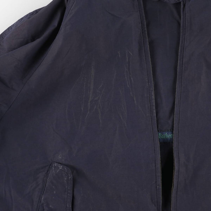 Burberry's Harrington Jacket Swing Top Men's L size cotton navy blue type Vintage Second Hand