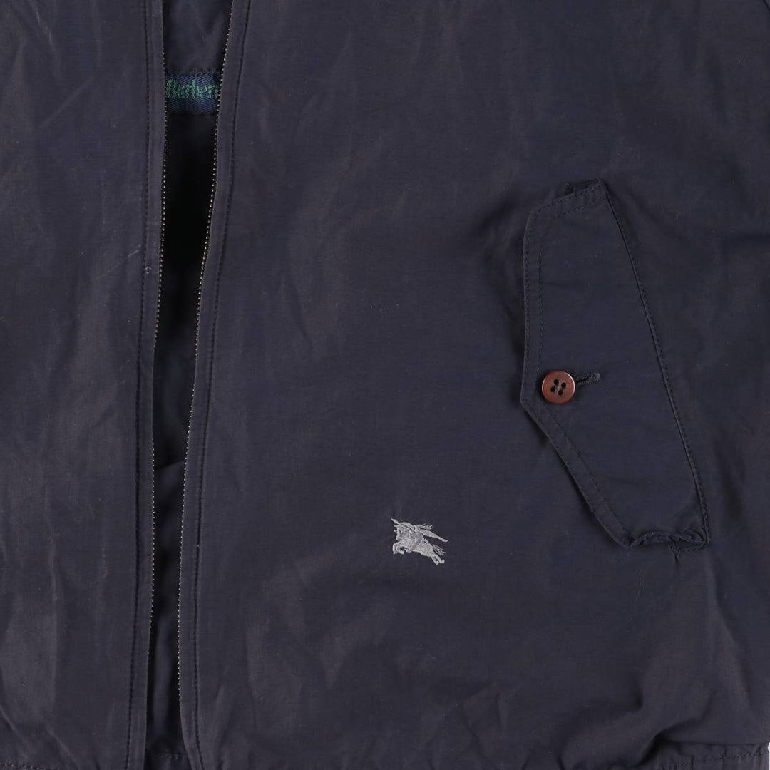 Burberry's Harrington Jacket Swing Top Men's L size cotton navy blue type Vintage Second Hand