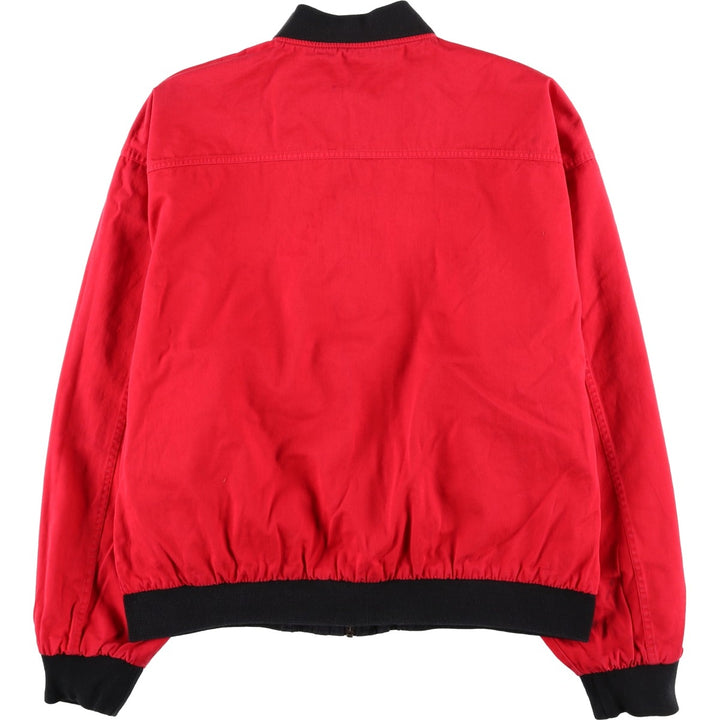 Marlboro Advertising Reversible Back Logo Cotton Blouson, Men's Size XL (approx.) cotton black type Vintage Second Hand