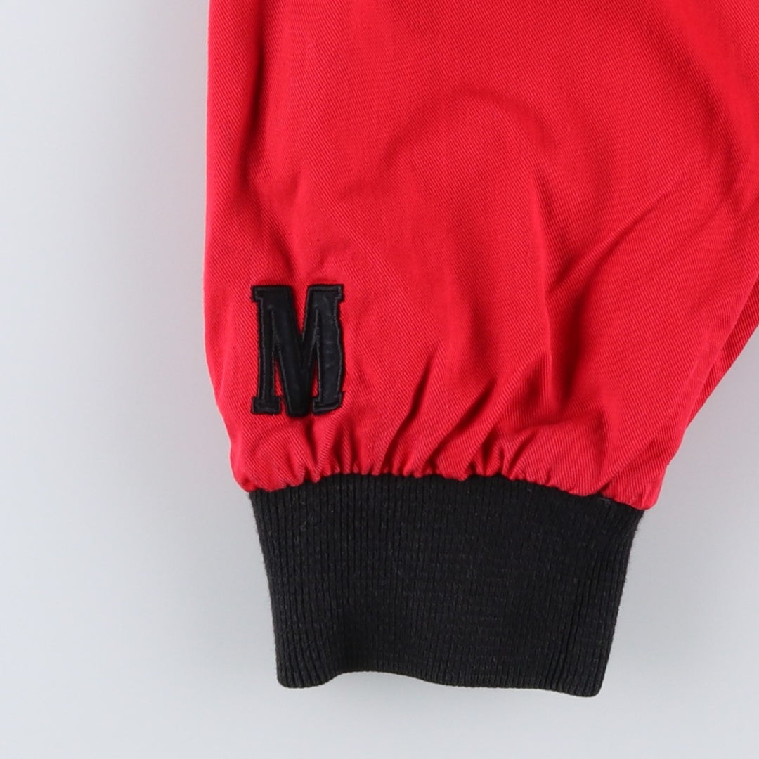 Marlboro Advertising Reversible Back Logo Cotton Blouson, Men's Size XL (approx.) cotton black type Vintage Second Hand