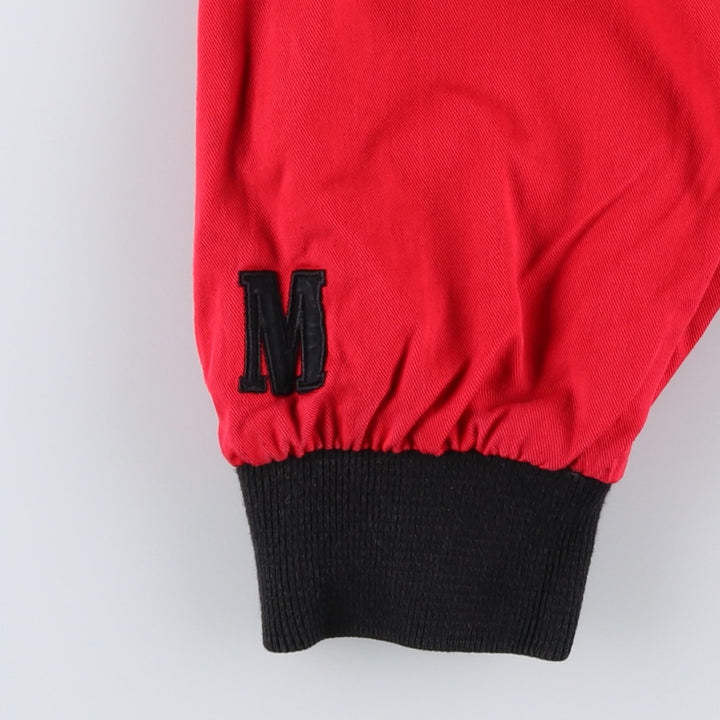Marlboro Advertising Reversible Back Logo Cotton Blouson, Men's Size XL (approx.) cotton black type Vintage Second Hand