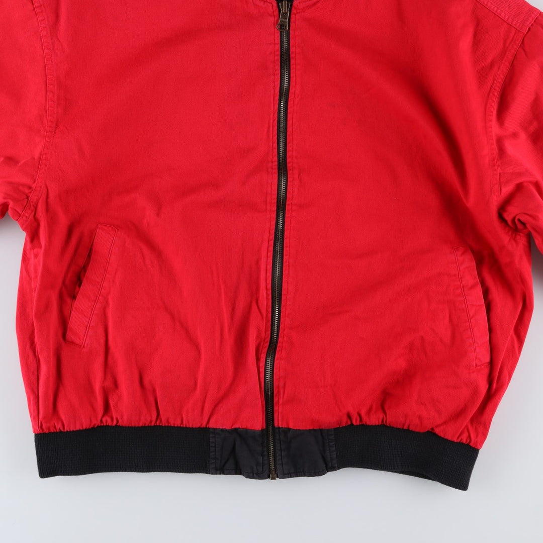 Marlboro Advertising Reversible Back Logo Cotton Blouson, Men's Size XL (approx.) cotton black type Vintage Second Hand