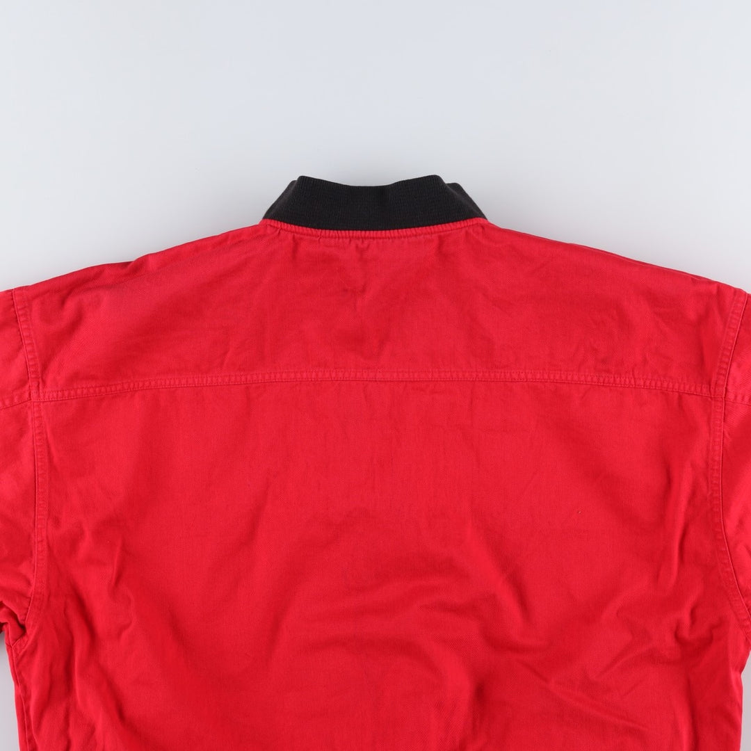 Marlboro Advertising Reversible Back Logo Cotton Blouson, Men's Size XL (approx.) cotton black type Vintage Second Hand
