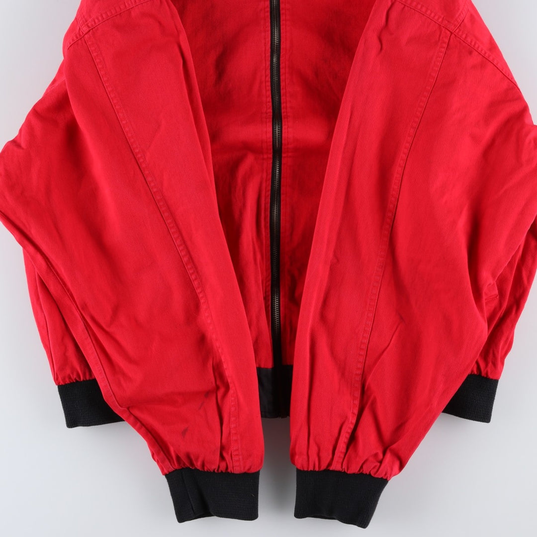 Marlboro Advertising Reversible Back Logo Cotton Blouson, Men's Size XL (approx.) cotton black type Vintage Second Hand