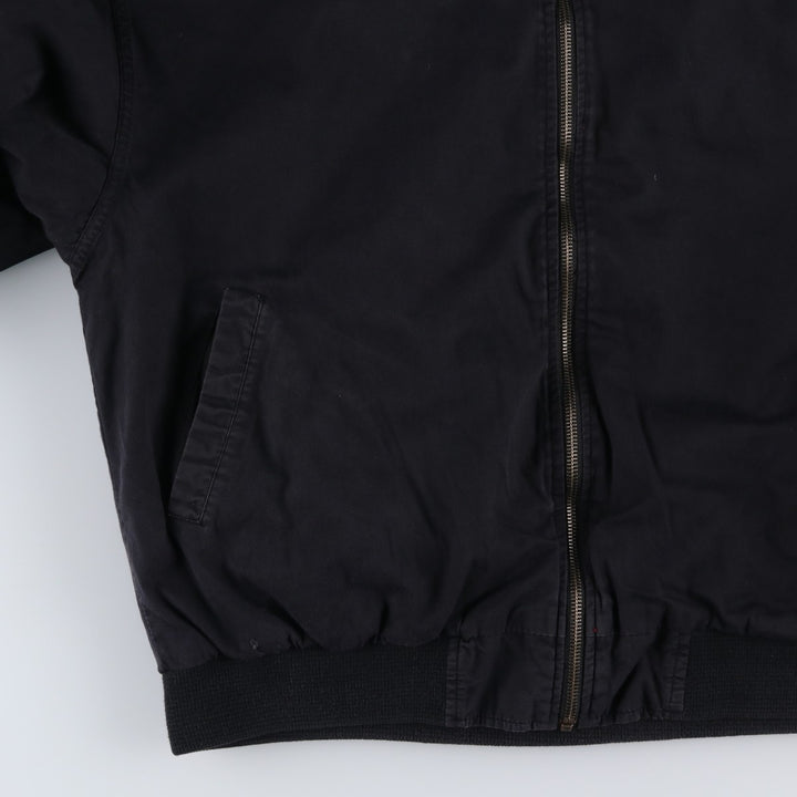 Marlboro Advertising Reversible Back Logo Cotton Blouson, Men's Size XL (approx.) cotton black type Vintage Second Hand