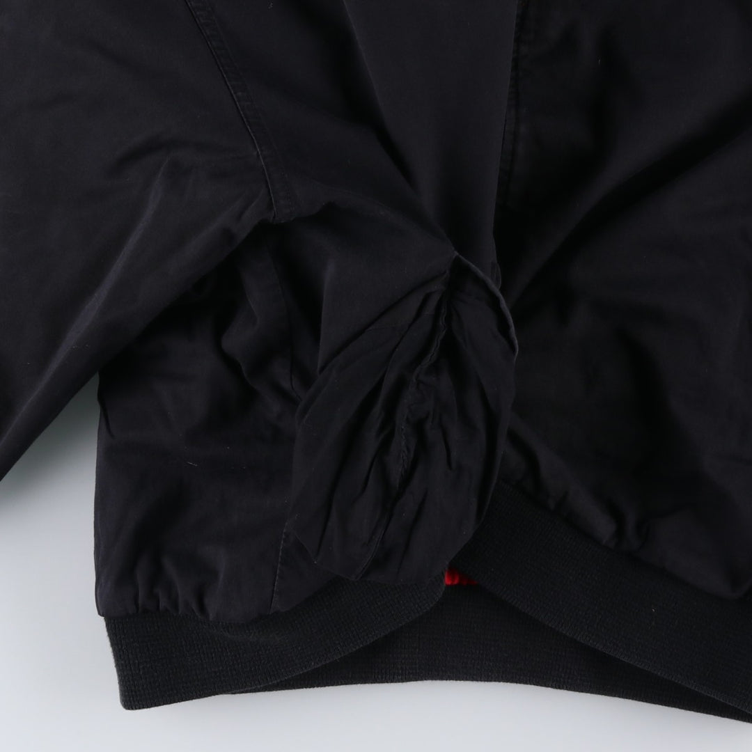 Marlboro Advertising Reversible Back Logo Cotton Blouson, Men's Size XL (approx.) cotton black type Vintage Second Hand