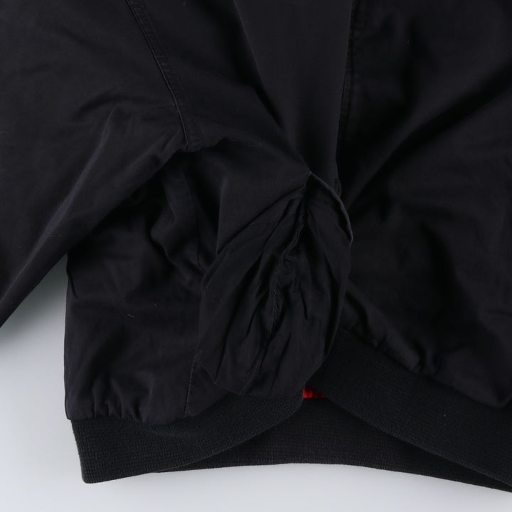 Marlboro Advertising Reversible Back Logo Cotton Blouson, Men's Size XL (approx.) cotton black type Vintage Second Hand