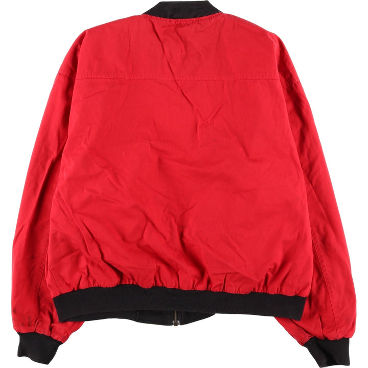 Marlboro Advertising Reversible Back Logo Cotton Blouson, Men's Size XL (approx.) unclear black type Vintage Second Hand