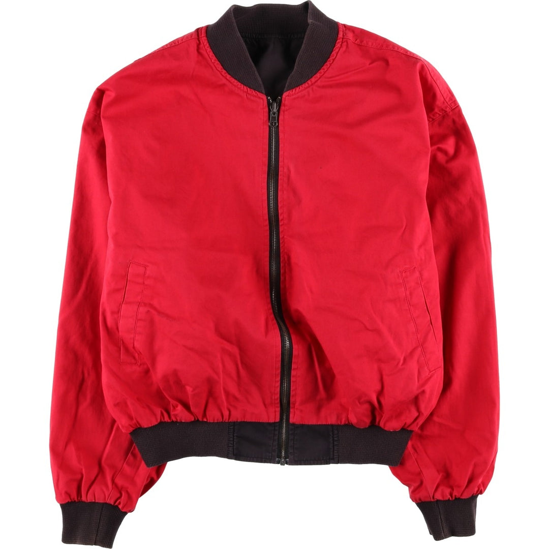 Marlboro Advertising Reversible Back Logo Cotton Blouson, Men's Size L (approx.) cotton black type Vintage Second Hand
