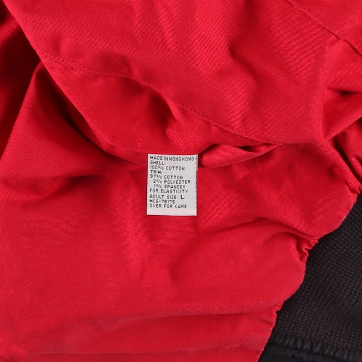 Marlboro Advertising Reversible Back Logo Cotton Blouson, Men's Size L (approx.) cotton black type Vintage Second Hand