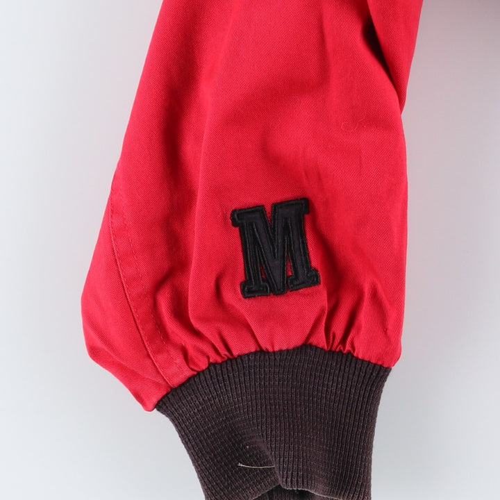 Marlboro Advertising Reversible Back Logo Cotton Blouson, Men's Size L (approx.) cotton black type Vintage Second Hand