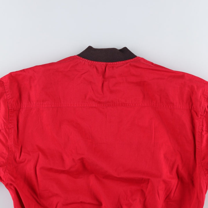 Marlboro Advertising Reversible Back Logo Cotton Blouson, Men's Size L (approx.) cotton black type Vintage Second Hand