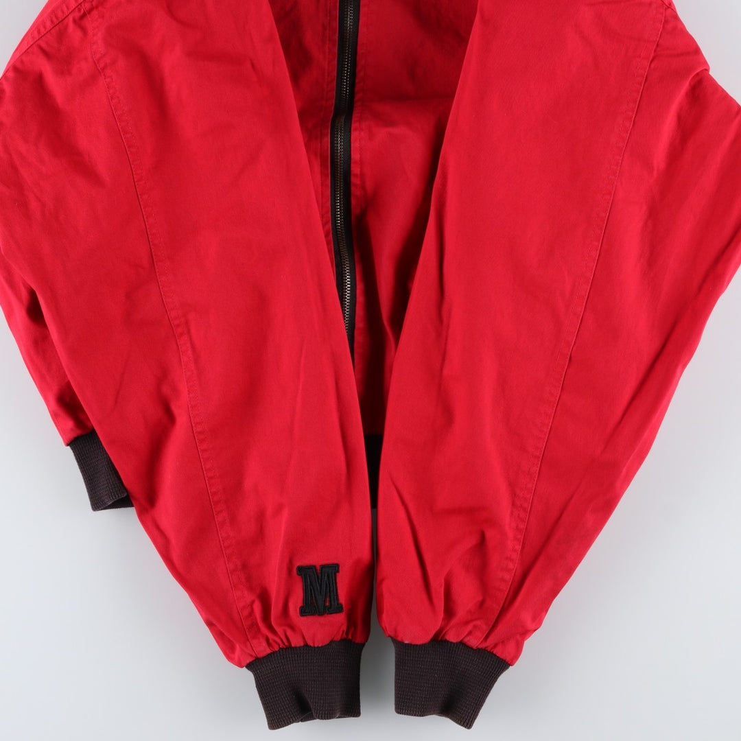 Marlboro Advertising Reversible Back Logo Cotton Blouson, Men's Size L (approx.) cotton black type Vintage Second Hand